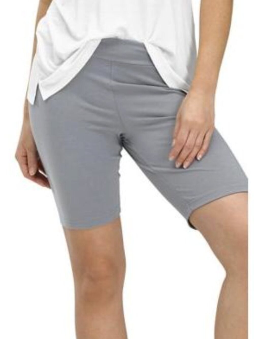 Hue High-Waisted Bike Shorts - Granite